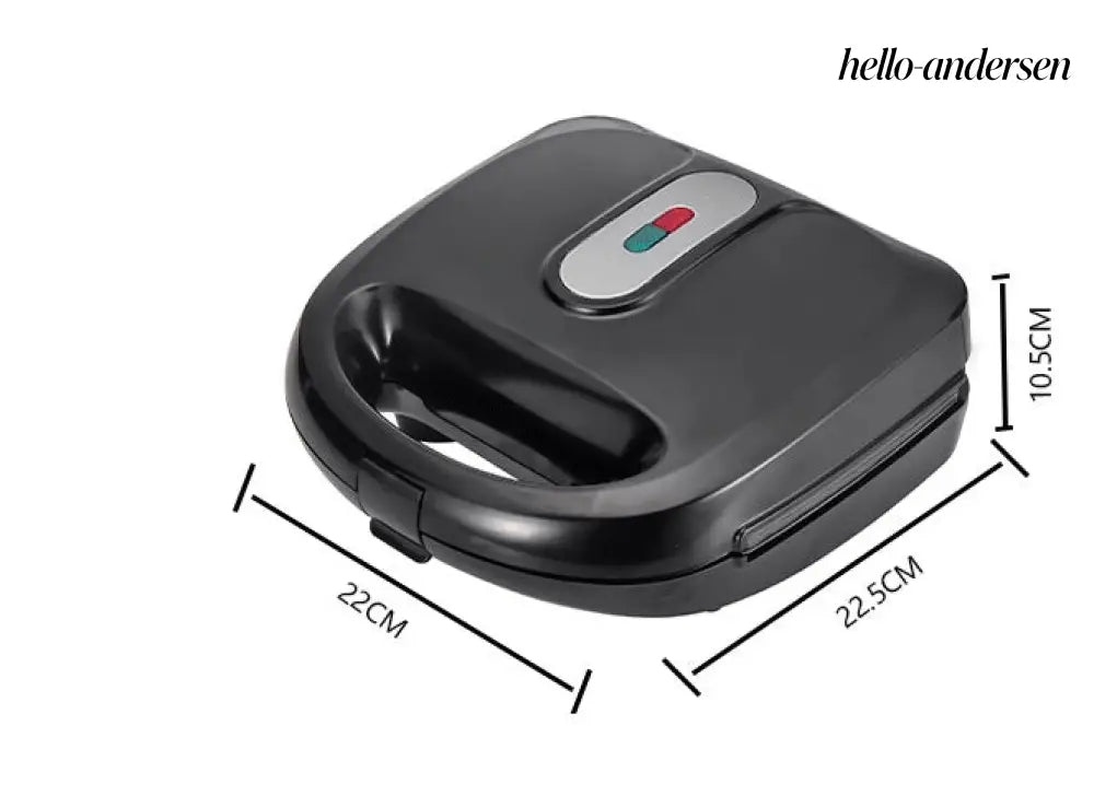 6-in-1 Waffle Maker & Grill | Sandwich Doughnut & Breakfast Maker - Cooking Grinder