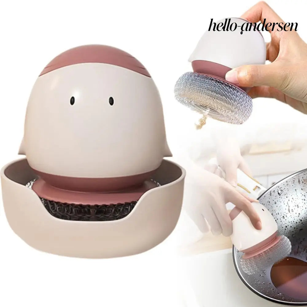 Automatic Liquid Filling Dishwashing Brush Kitchen Dish Brush - Cooking Grinder
