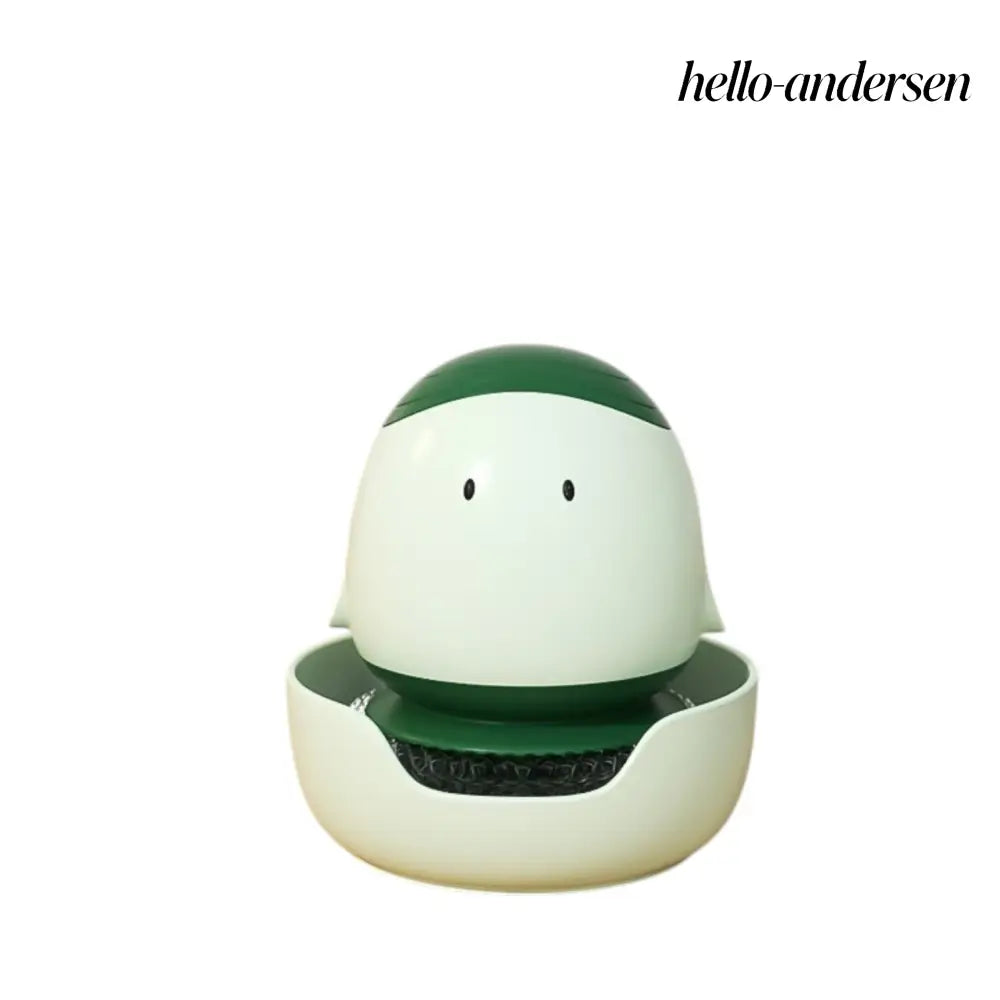 Automatic Liquid Filling Dishwashing Brush Kitchen Dish Brush - Light Green - Cooking Grinder
