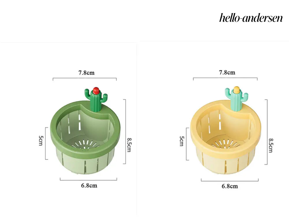 Cactus Sink Drain Strainer Press Automatic Dumping Basket - 2PCS - Electric Kettle