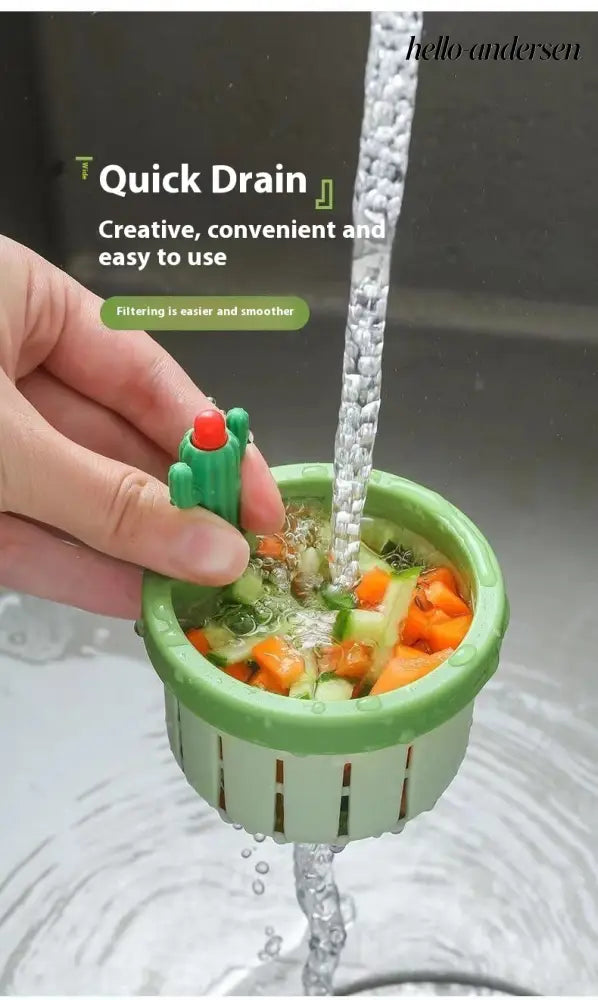 Cactus Sink Drain Strainer Press Automatic Dumping Basket - Electric Kettle