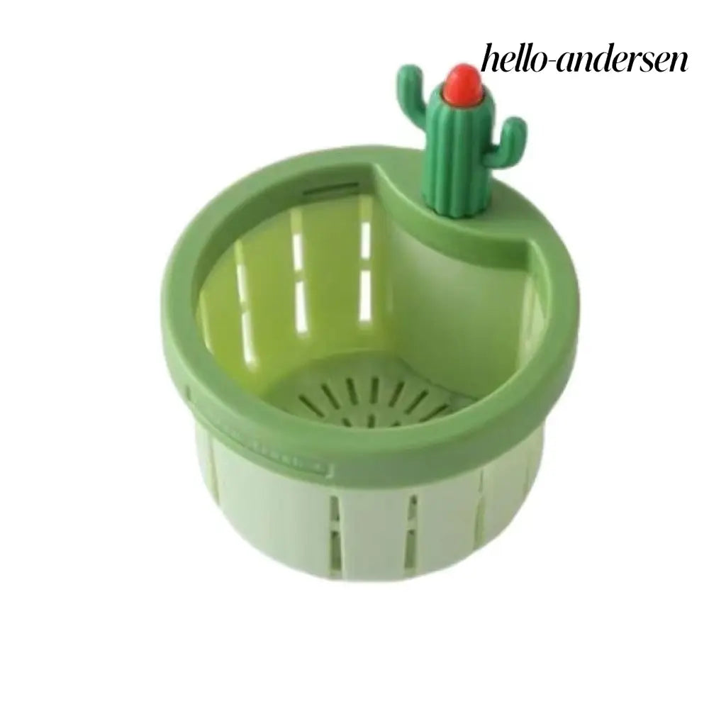 Cactus Sink Drain Strainer Press Automatic Dumping Basket - Green - Electric Kettle