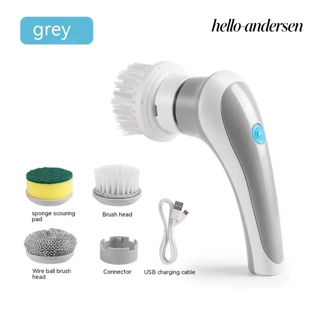 Electric Cleaning Brush 4 In 1 Spinning Scrubber - Kitchen Gadgets