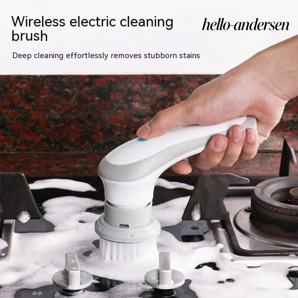 Electric Cleaning Brush 4 In 1 Spinning Scrubber - Kitchen Gadgets