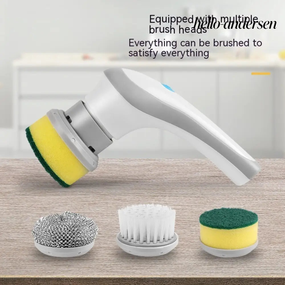 Electric Cleaning Brush 4 In 1 Spinning Scrubber - Kitchen Gadgets