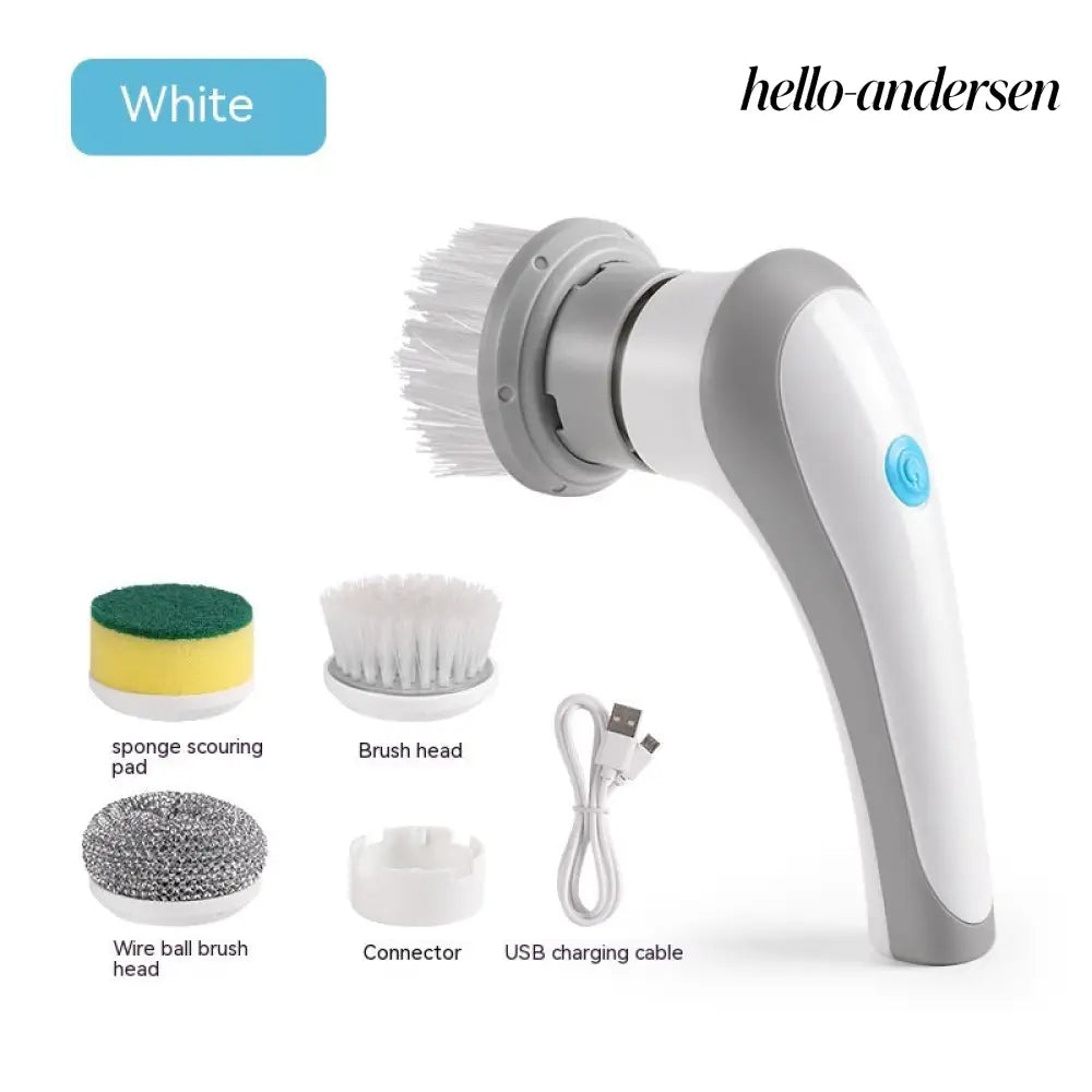 Electric Cleaning Brush 4 In 1 Spinning Scrubber - Kitchen Gadgets