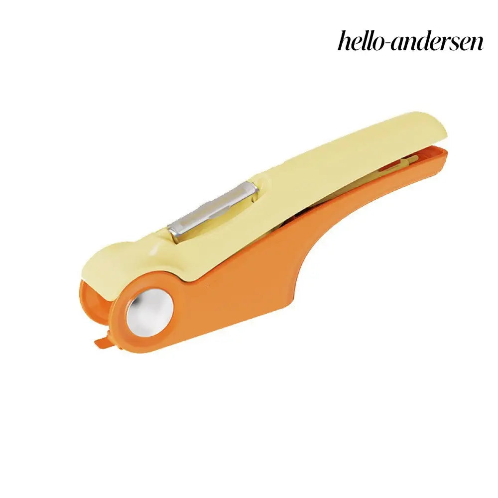 Manual Garlic Press Household Kitchen Gadgets - Orange - Kitchen Gadgets