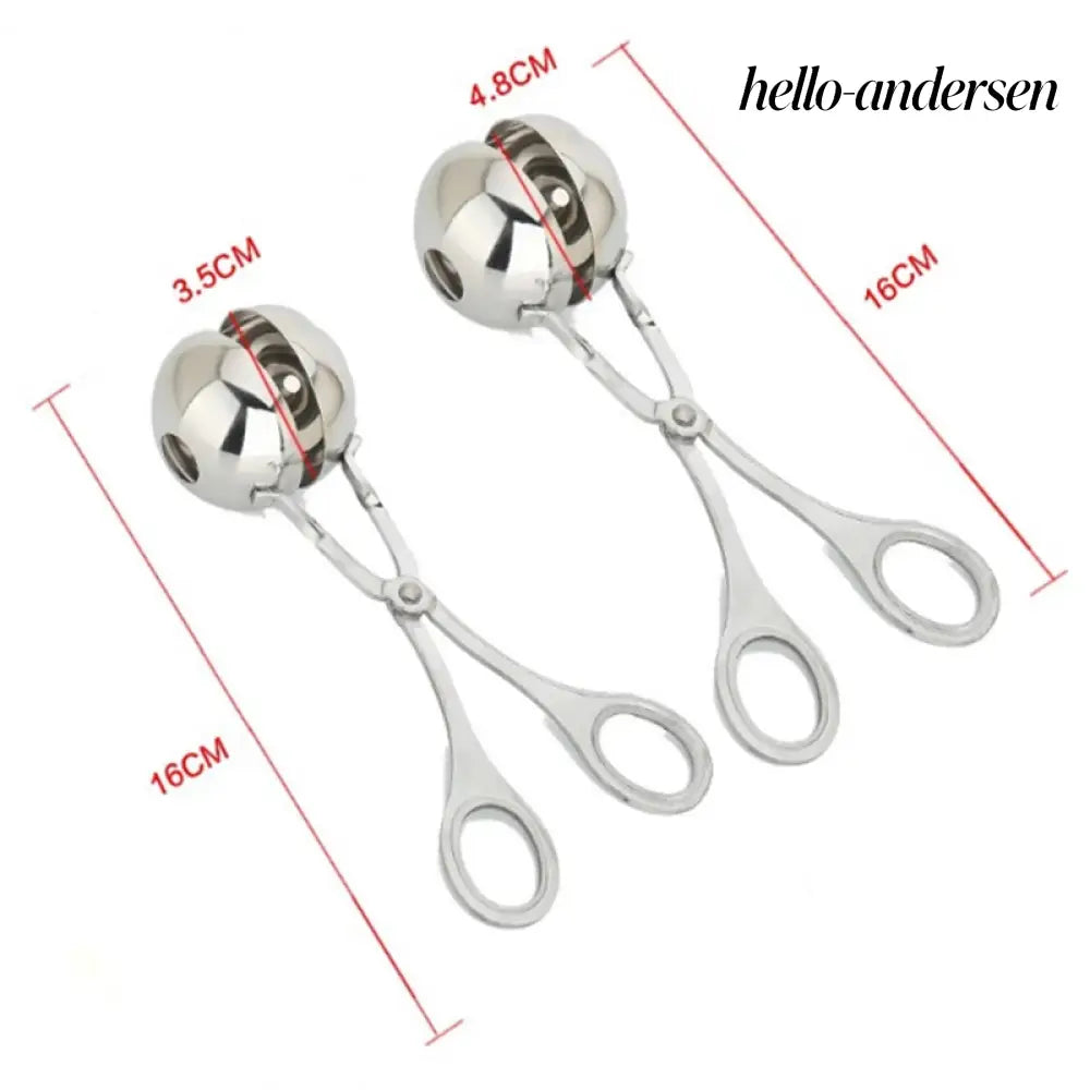 Meatball Scoop & Baller - Non-Stick Kitchen Cooking Tool - Meatball Scoop