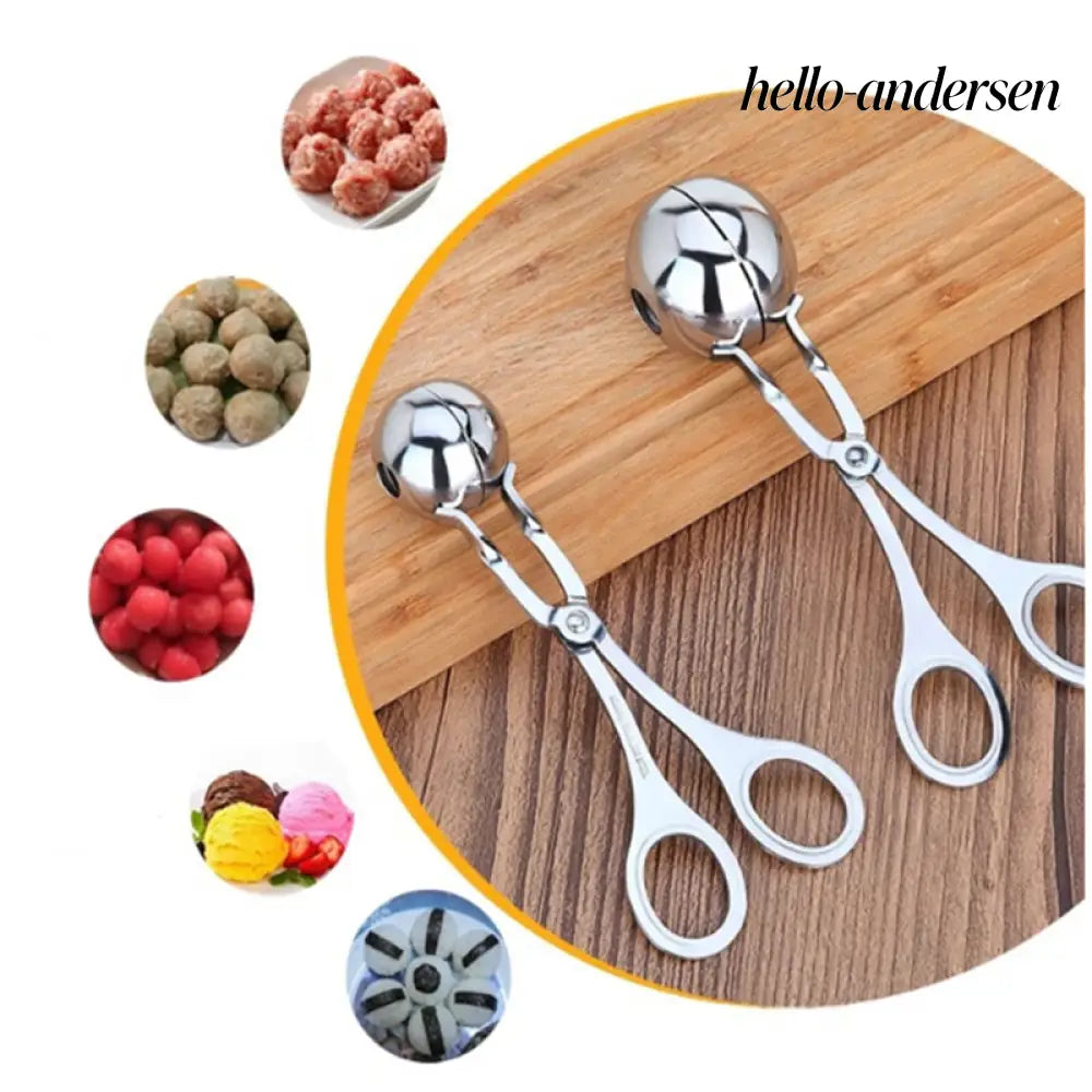 Meatball Scoop & Baller - Non-Stick Kitchen Cooking Tool - Meatball Scoop