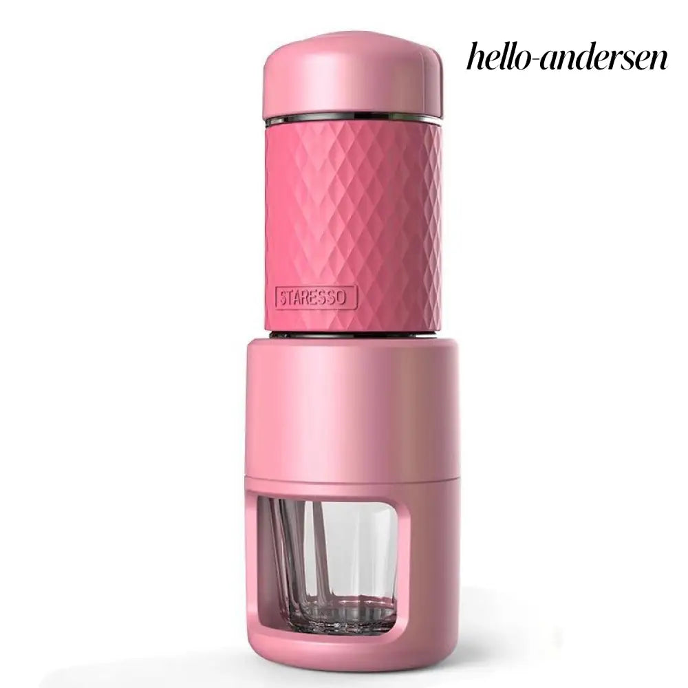 Portable Manual Espresso Coffee Machine - Red - Food Processor