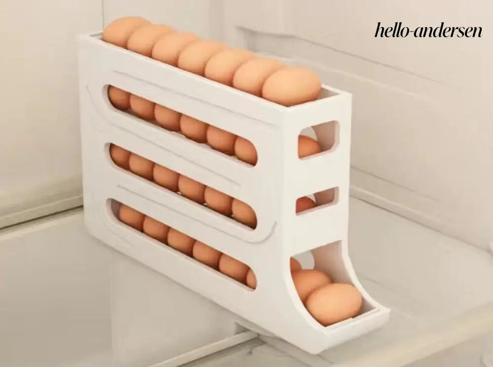 Refrigerator 4-Layer Automatic Egg Roller Sliding Egg - Cooking Grinder