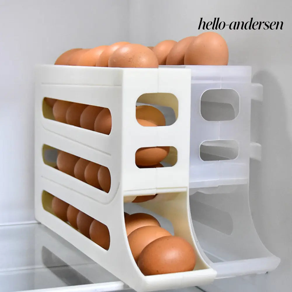 Refrigerator 4-Layer Automatic Egg Roller Sliding Egg - Cooking Grinder