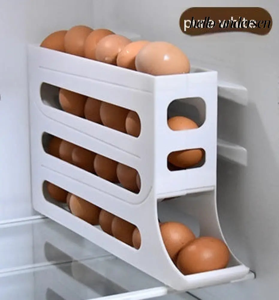 Refrigerator 4-Layer Automatic Egg Roller Sliding Egg - Cooking Grinder