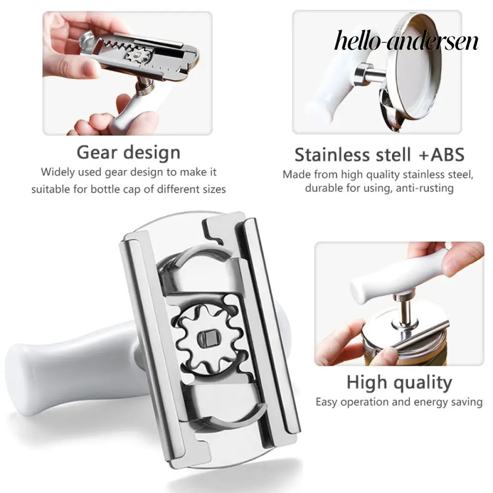 Stainless Steel Adjustable Jar Opener for Lids & Bottles - Jar Opener