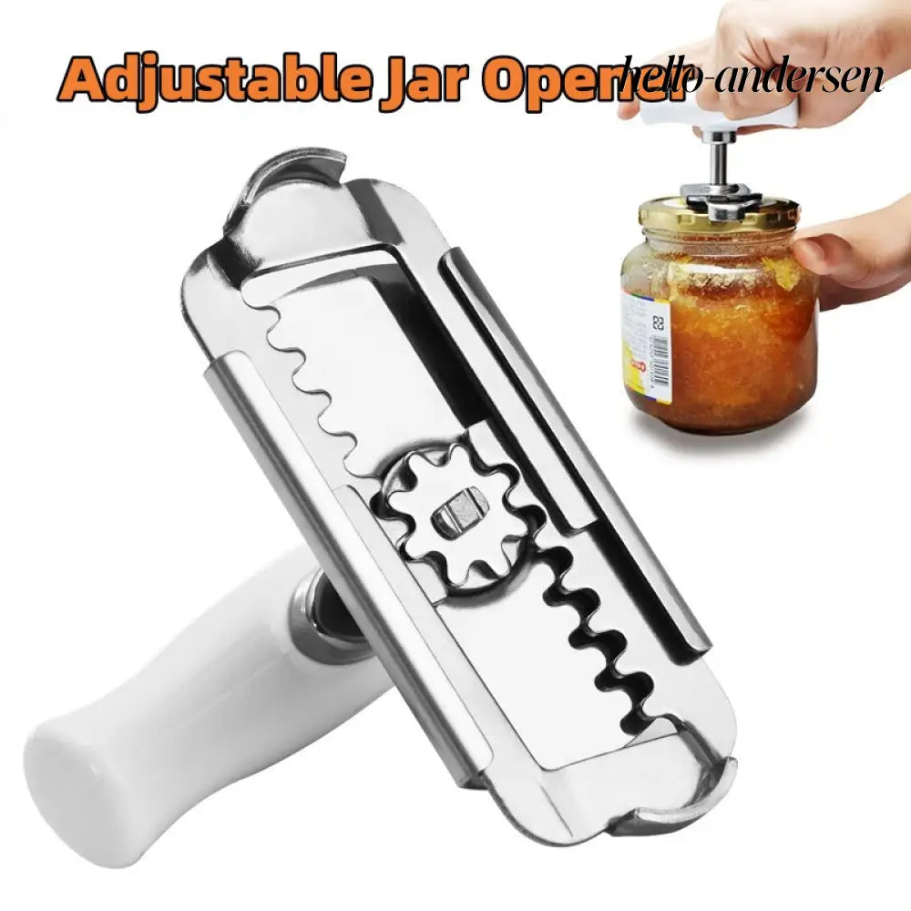 Stainless Steel Adjustable Jar Opener for Lids & Bottles - Jar Opener