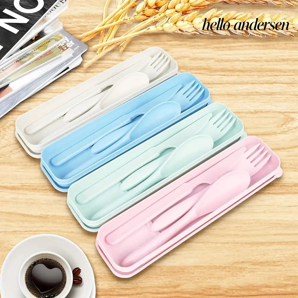 Sustainable Diet 4-Piece Eco-Friendly Cutlery Set - Set - Cooking Grinder