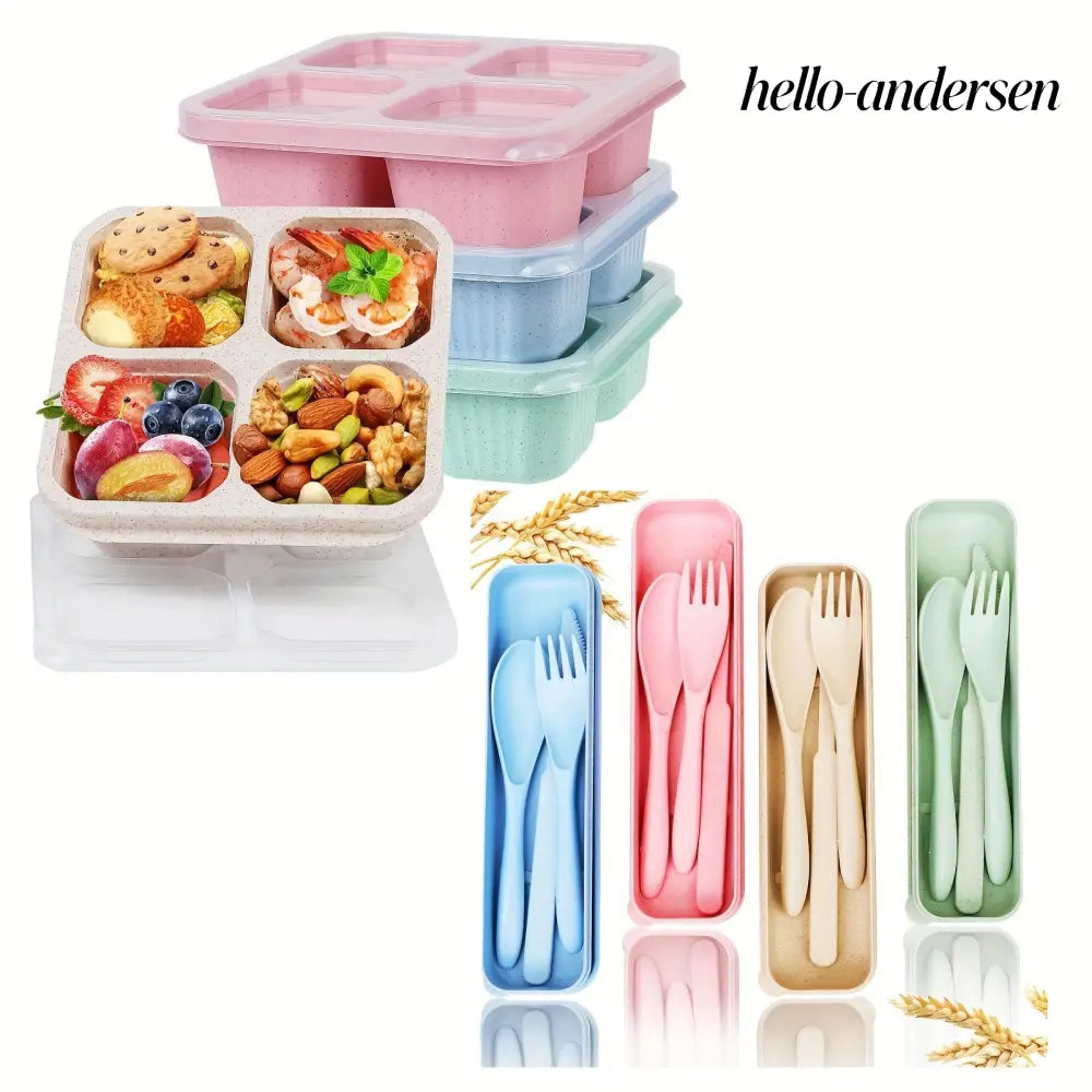Sustainable Diet 4-Piece Eco-Friendly Cutlery Set - Set - Cooking Grinder
